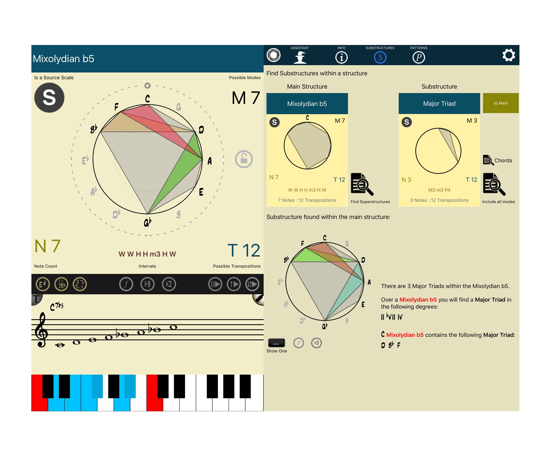 upper structure triads in tessitura pro