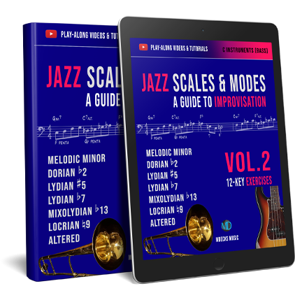 Bass Jazz Scales and Modes for Improvisation Vol.2 – mDecks Music