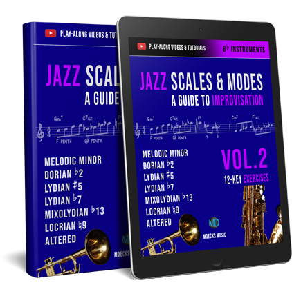 Bb Jazz Scales and Modes for Improvisation Vol.2 – mDecks Music