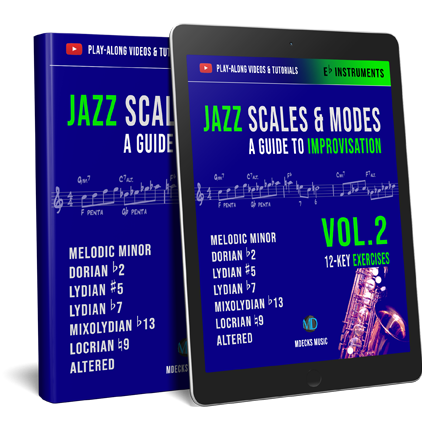Eb Jazz Scales and Modes for Improvisation Vol.2 – mDecks Music