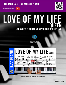 Love Of My Life Reharm Sheet Music – mDecks Music
