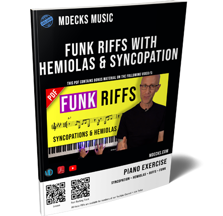 Funk Riffs with Syncopation and Hemiolas